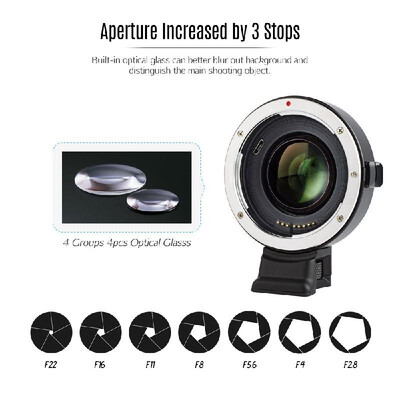 

Viltrox EF-E II Lens Mount AF Auto Focus Reducer Speed Booster Adapter for Canon EF Lens to Sony E-mount Camera