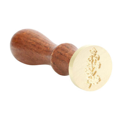 

Antique Plant Tree Wood Handle Metal Sealing Wax Stamps Invitations Decor