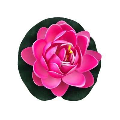 

1pc Simulation Water Lily Garden Pool Plant Ornament Colorful Home Artificial Fake Lotus Floating Flower Pond Tank Plant