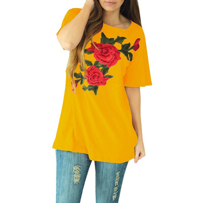 

Printed Short Sleeve Loose T-shirt