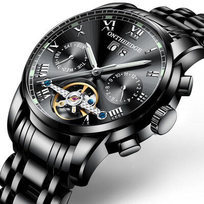 

Man Automatic mechanical watch Business affairs Noctilucent Wrist watch Waterproof steel strip Calendar watch