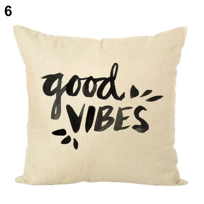 

Abstract Pattern Words Pillow Case Cushion Cover Car Home Cafe Sofa Decoration
