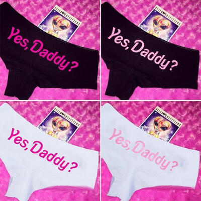 

Women Funny Yes Daddy Lingerie G-string Briefs Underwear Panties Thongs