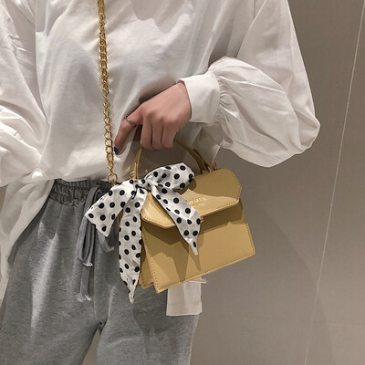 

Senior sense French niche bag female 2019 new wave wild chain small square bag ocean shoulder Messenger bag