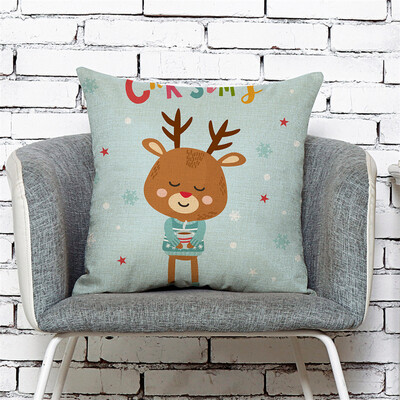 

Siaonvr Home Decor Cushion Cover Merry Christmas Pillowcase Sofa Throw Pillow Covers