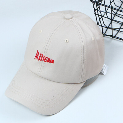

2009 Korean Blockbuster Korean Alphabet Embroidered Baseball Cap Outdoor Sunshade Cap for Young Couples