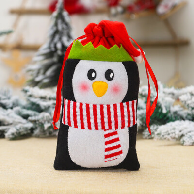 

Gobestart 1PC Christmas Gift Storage Bag Drawstring Candy Toy Pouches Xmas Decoration