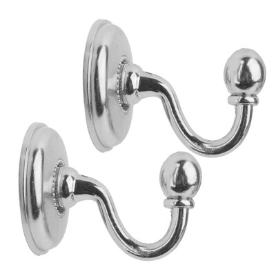 

Toponeto 2x Metal Curtain Holdback Wall Tie Back Hooks Hanger Holder Window Curtain Hooks