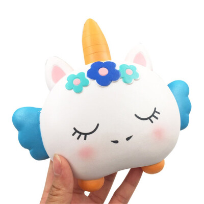 

Tailored Squishy Cartoon Angel Unicorn Charm Slow Rising Squeeze Stress Reliever Toys