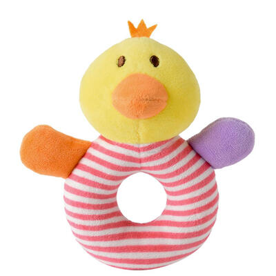 

Cartoon Animal Baby Soft Plush Appease Doll Infant Rattles Toy with BB Bell