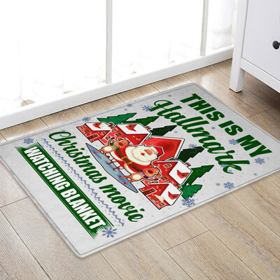 

Siaonvr Christmas Carpet Kitchen Doorway Bathroom Floor Carpet Floor Mat Print 50x80cm
