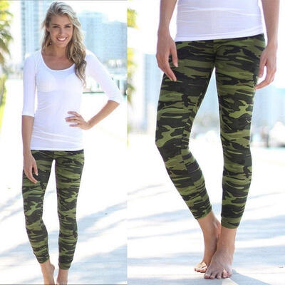 

Hot Women Camouflage Skinny Jeggings Stretch Slim Leggings Pencil Pants Trousers