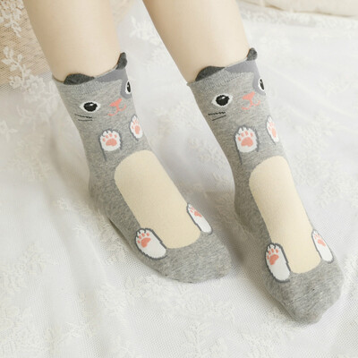 

Gobestart Cute Lovely Cartoon Animal Zoo Women Socks Ladies Girls Cotton Warm Soft Sox
