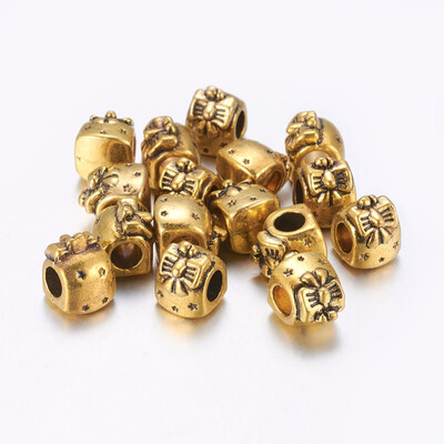 

Alloy European Style Beads Gift Antique Golden 112x95x95mm Hole 45mm