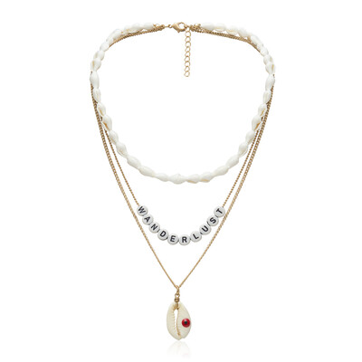 

Bohemian Short Collar Chokers Necklaces For Women Coin Evil eye shell Personalized Bijou Ethnic Acrylic Beads Statement Necklace