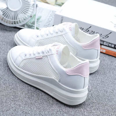 

2019 new summer breathable white shoes female hollow Joker Korean student mesh shoes female breathable mesh shoes