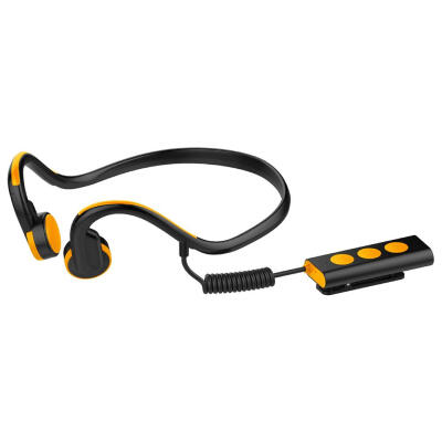 

Collar Clip Bone Conduction Bluetooth Headset Waterproof Stereo Earphone