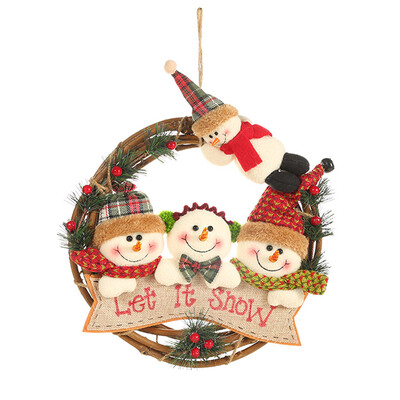 

Tailored Christmas Decoration Rattan Circle Pendant Rattan Wreath Decorative Pendant