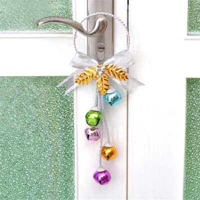 

〖Follure〗Bowknot Jingle Bell Rings Pendant for Christmas Tree And Door Hanging Decor