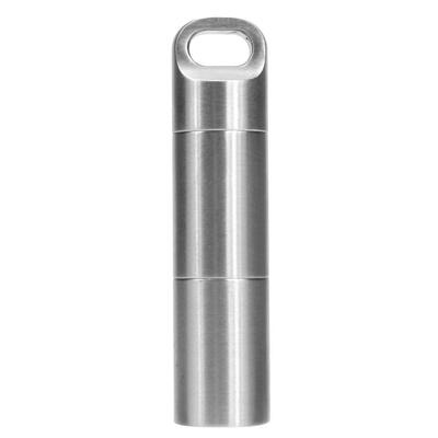 

Portable Waterproof Outdoor Pill Box Tablet Case Stainless Steel Bottle
