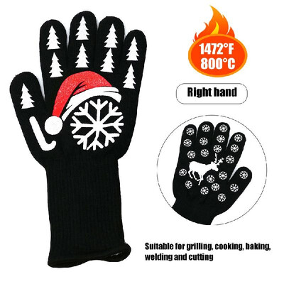 

Kitchen Gloves BBQ Heated Heat-resistant Multi-purpose Cooking Gloves Suitable for Grilling Cooking Baking Welding&Cutting