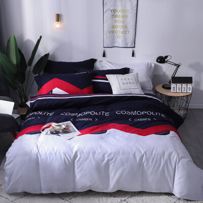 

Toponeto Three Piece Bedding Tribute Cotton Pillowcase Creative Pattern Full Size