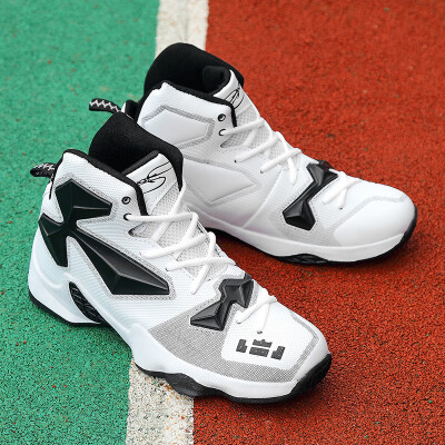 

Outdoor high basketball shoes boots couples breathable wear sports shoes