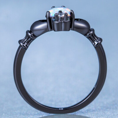 

9 Models Exquisite Women 925 Silver Ring Oval Square Heart Cut Fire Opal Diamond Jewelry Rings