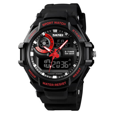 

Skmei Multi Function Mens Watch Sport Waterproof Outdoor Digital Wristwatches With Resin Strap