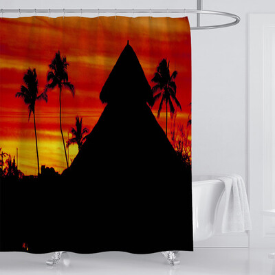 

〖Follure〗New Waterproof Shower Curtain with 12 Hooks 3D Printed Bathroom Polyester