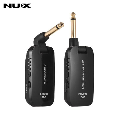 

NUX B-2 24G Guitar Wireless System Transmitter & Receiver with 4 Channels Built-in Rechargeable Lithium Battery for Electric Guit