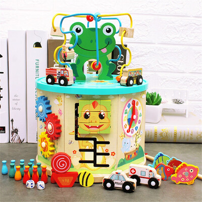 

Activity Box Beaded Maze Multi-Function Educational Childrens Toys