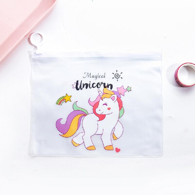 

Cartoon PVC Transparent Pencil Case Document Bag Water-Proof Zipper Pouch File Folder Stationery Organizer 2117CM 8367Inch