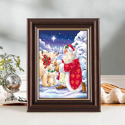 

3D DIY Diamond paintings Mosaic Wall Sticker Christmas santa claus bears Suitable for Home Puzzle birthday wedding Decor