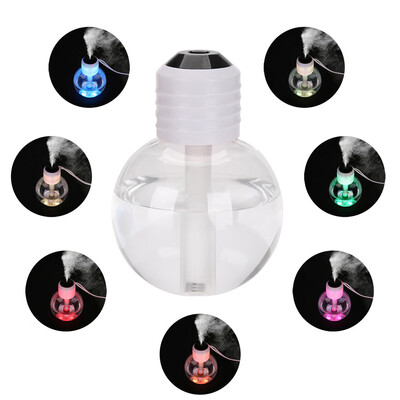 

Siaonvr 7 Color USB Portable Humidifier Mist Bulb Shape Air Diffuser Purifier Atomizer