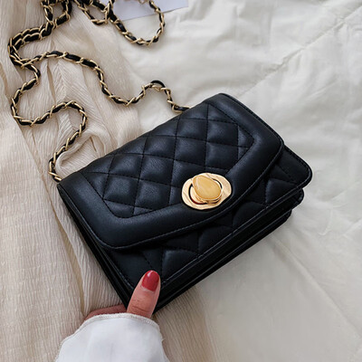 

North Pack Package Women 2019 New Korean Style 100 Inclined Womens Pocket Small Fresh Diamond Chain Single Shoulder Pack
