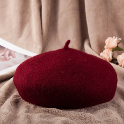 

Autumn winter new lady wool bud cap sweet pumpkin cap warm yuezi cap