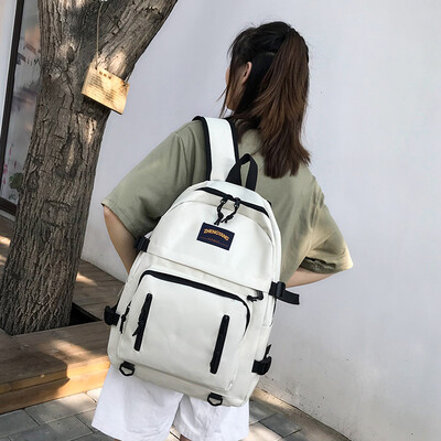 

Hyun-a Kim schoolbag Korean Harajuku ulzzang high school campus ins wind simple large capacity junior high school backpack female
