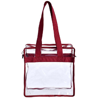

Clear Backpack See Through Backpack Transparent Clear Backpack for Work School Travel Sports