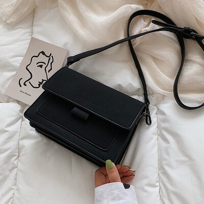 

Women 2019 summer new net red wide shoulder strap soft texture Messenger bag fashion tide foreign style shoulder bag