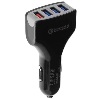 

SpedCrd QC30 Car Charger Mobile Phone Car-Charger 4 Port USB Car Charger