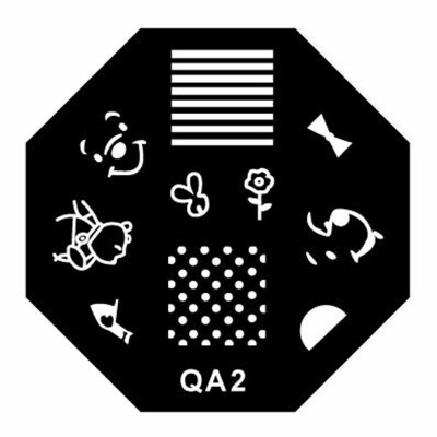 

Toponeto 1PCS DIY Nail Art Image Stamp Stamping Plates Manicure Template QA Series