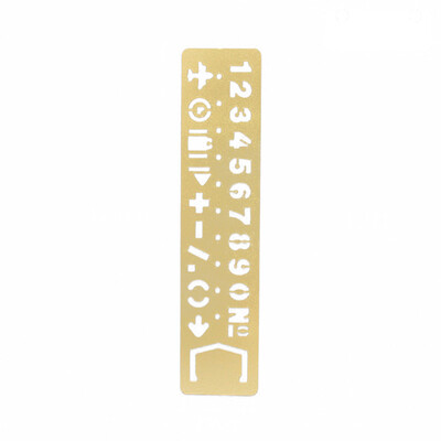 

〖Follure〗Metal Hollow Ultra-thin Ruler Study Hand Ruler Drawing School Office Tools