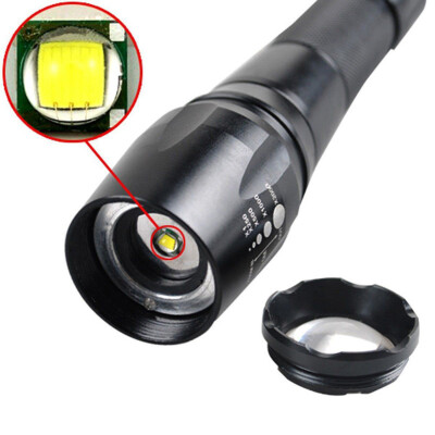 

Saidsome T6 LED Torch Zoomable Military Flashlight Lamp FREE 18650 flashlight lamp