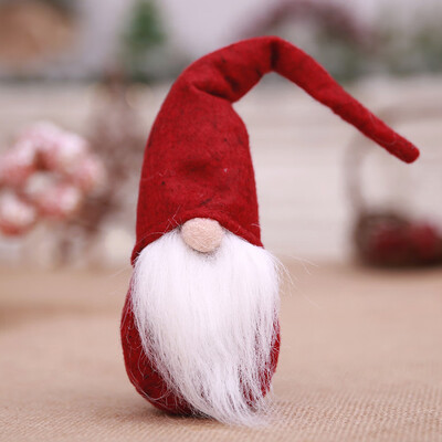 

Tailored Handmade Santa Cloth Doll Birthday Present For Home Christmas Holiday Decoration