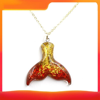 

Women Girls Necklace Mermaid Fish Tail Pendant Necklace Chain Jewelry Gift