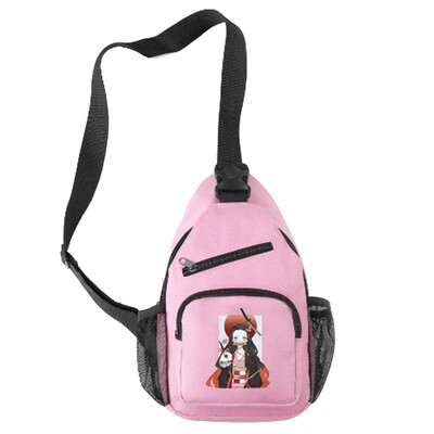 

Anime Demon Slayer Kimetsu no Yaiba Shoulder Bag Canvas Large Capacity School Bag Daypack