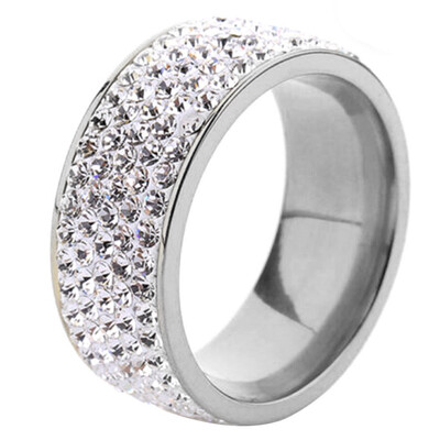 

Stainless Steel Cubic Zircon Rings Woman Man Wedding Engagement Fashion Jewelry