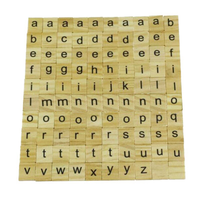 

Siaonvr 100 Wooden Tiles Black Letters Numbers For Crafts Wood Alphabets