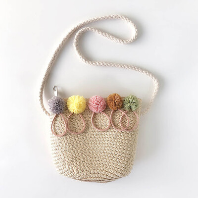 

Baby Small Bag Straw Shoulder Messenger Crossbody Bag Girl Mini For Summer Hot